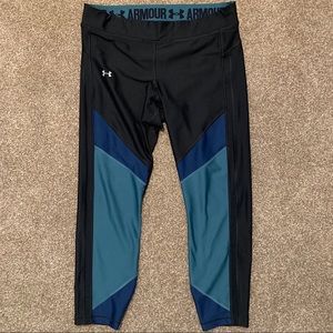 XL Blue Under Armour Legging Capri